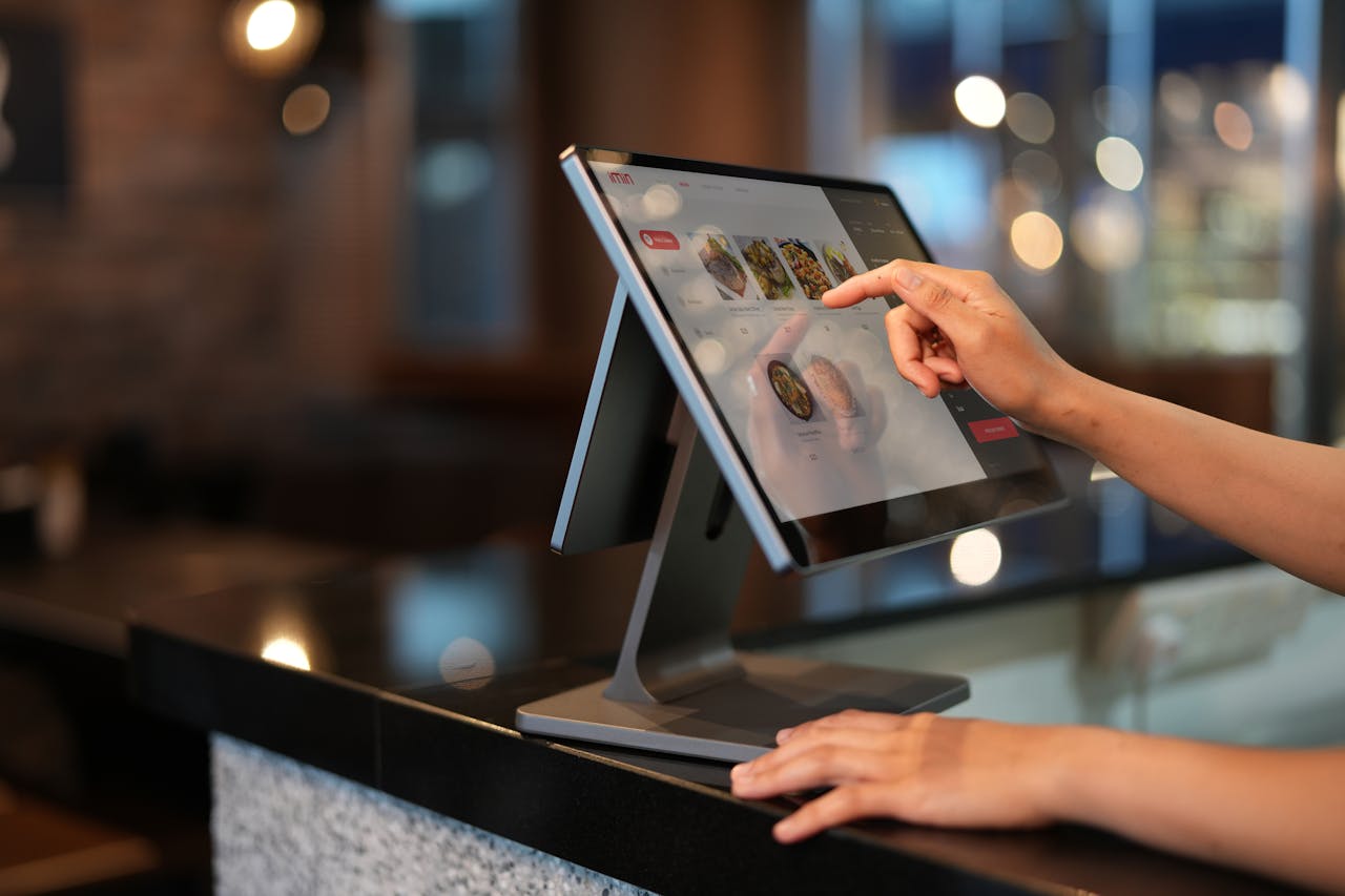 Interactive touch kiosk display